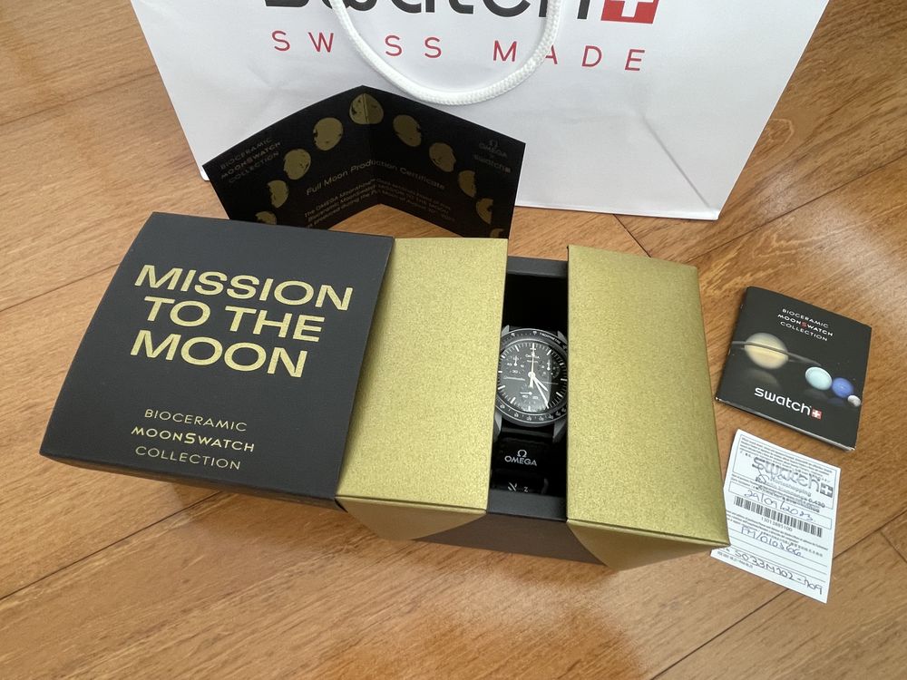 Relógio Omega X Swatch MoonSwatch 102-109