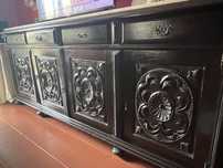Vendo movel de sala em madeira com marmore