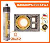 Komin Systemowy 8m KW2 (dymowy+2 wentylacje) najwyższa jakość KOMPLETN