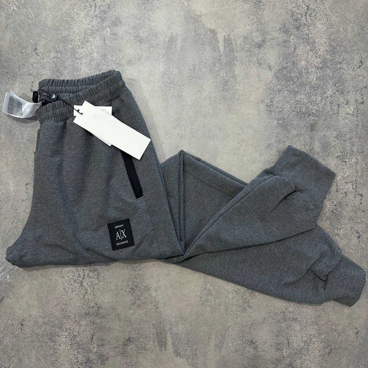 Чоловічі сірі спортивні штани Armani)