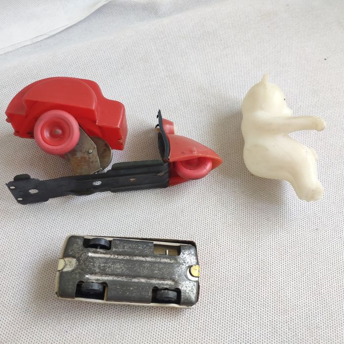 Медведь на мотороллере. Игрушка СССР