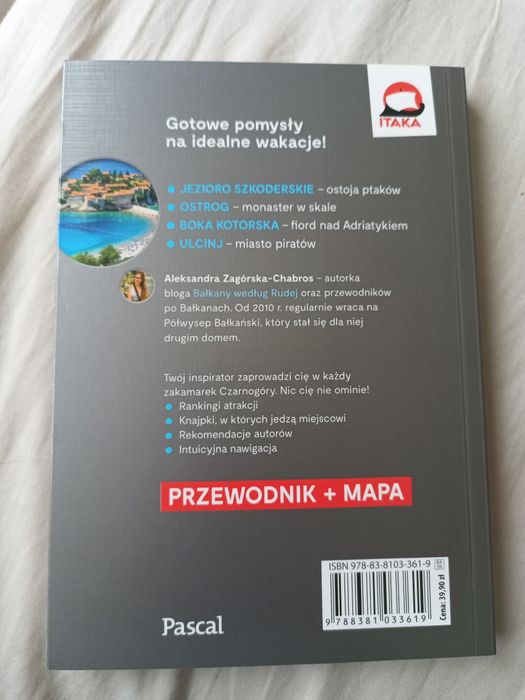 Czarnogóra przewodnik + mapa Itaka Pascal