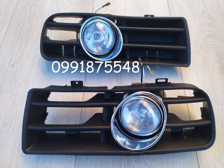 Противотуманки туманки Галогенки решетка в бампер Гольф 4 Golf 4