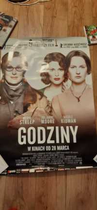 stary plakat z filmu Godziny Nicole Kidman Meryl Streep