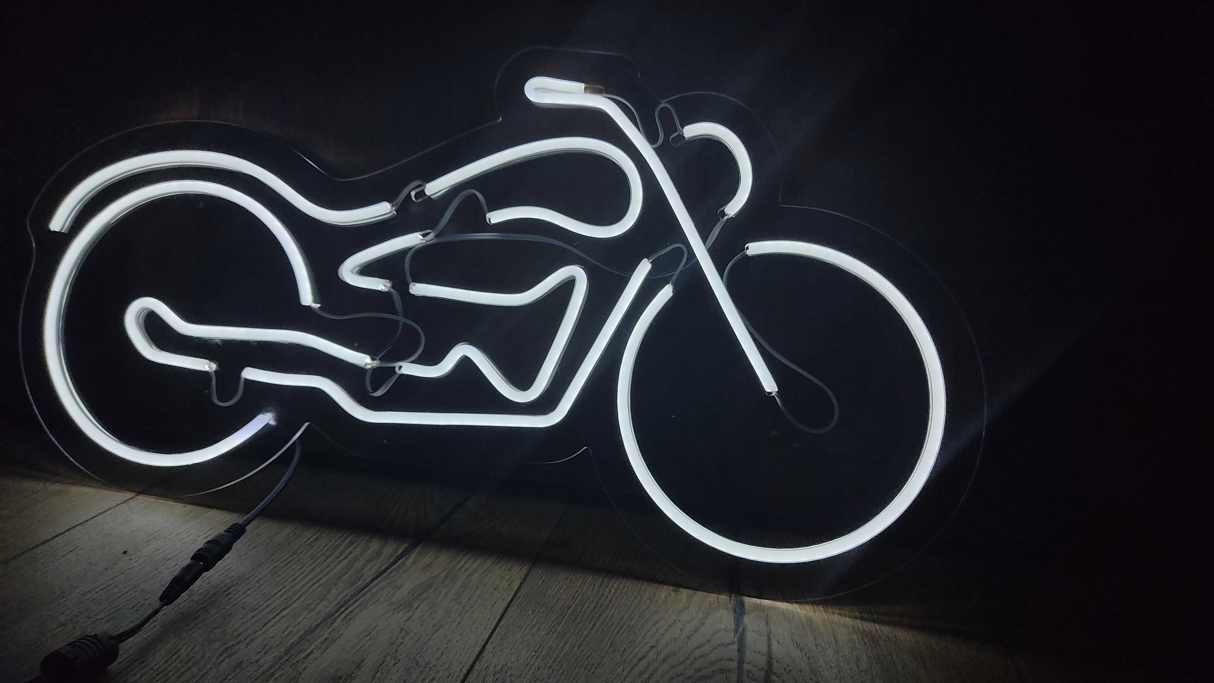 Neon LED Ledon Motocykl Prezent Lampa Motor