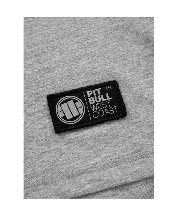 PIT BULL Longsleeve Spandex Small Logo Szary Melanż S M L