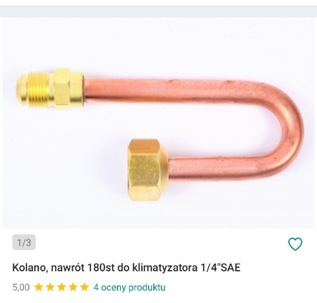 Kolana 180 stopni klimatyzacja 1/4 i 3/8