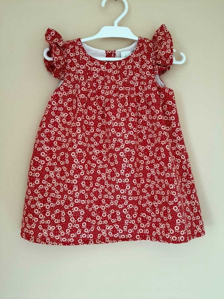 Sukienka z falbankami w kwiatuszki Jasper Conran 9-12 miesięcy 80cm