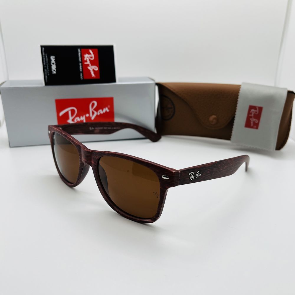 Солнцезащитные очки Ray Ban Wayfarer 2140 Wood Print Brown|Brown