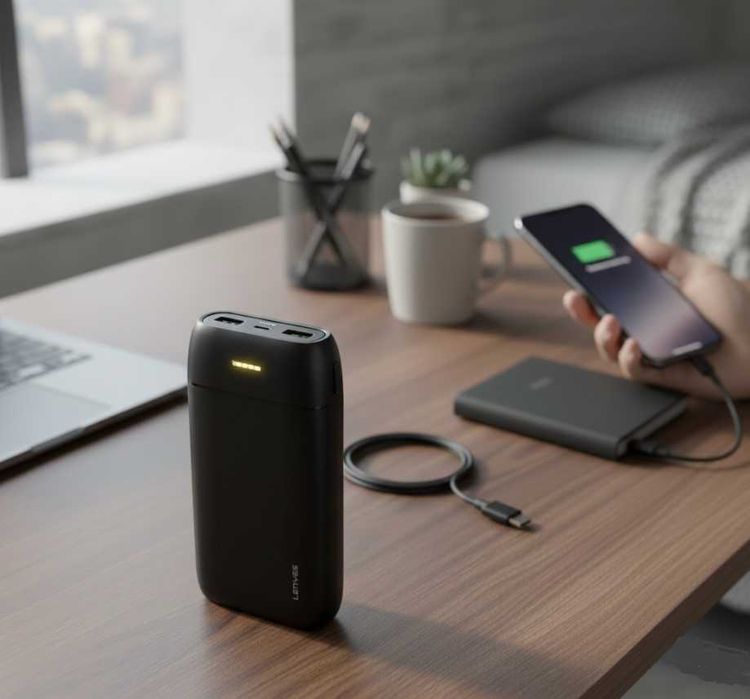 Power bank / Стильний повербанк /Lenyes 20000 mAh – корисний подарунок