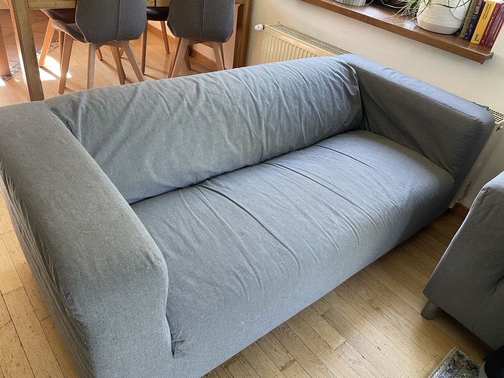 Sofa Klippan IKEA ciemnoszara