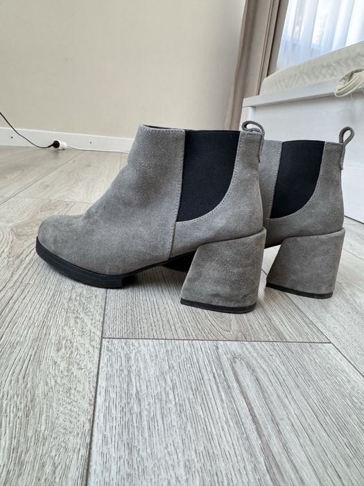 Напівсапожки/напівботінки з натуральної замші