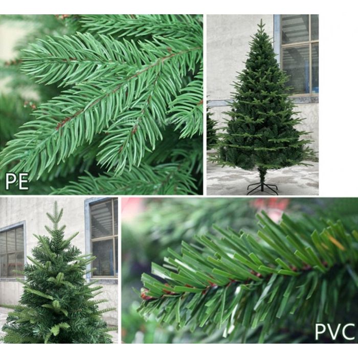 duża choinka sztuczna pe+pcv jak żywa świerk 180 cm gęsta cho06