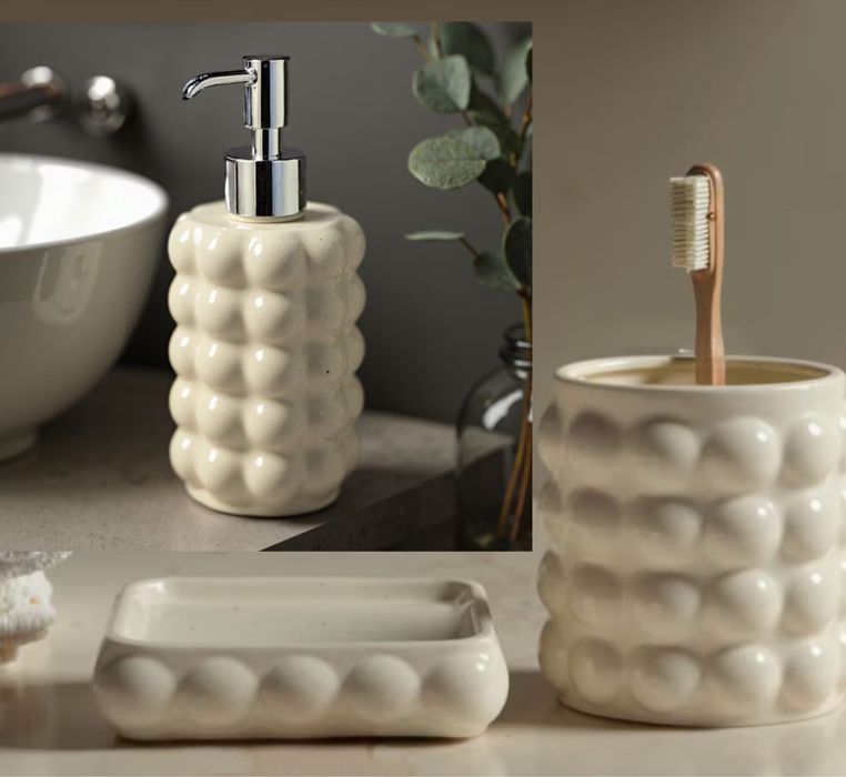 Дозатор для мила, Набір Стакан для щіток і мильниця