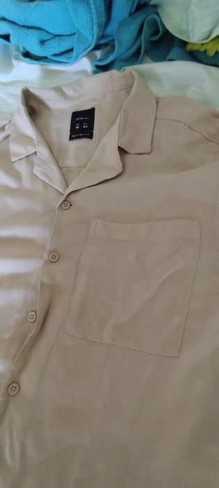 Camisa bege Lefties tam M fresca