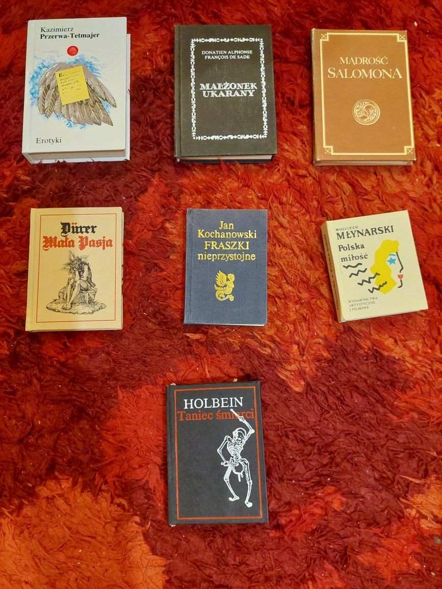 Książki miniatury / malutkie książeczki / 7  książeczek mini