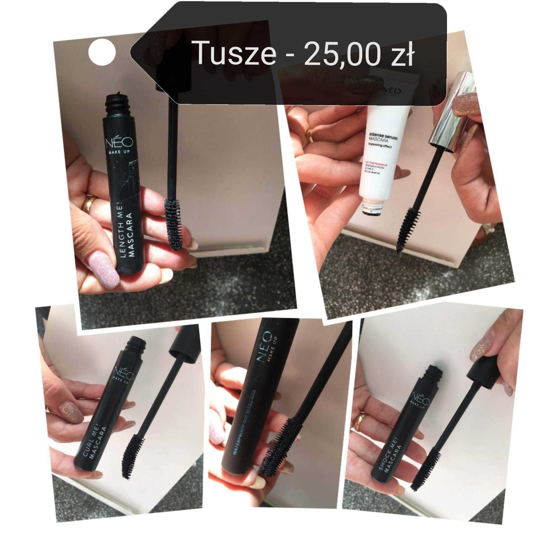 Zestaw do makijazu oka (tusz, puder, eliner, cien, baza pod cien)