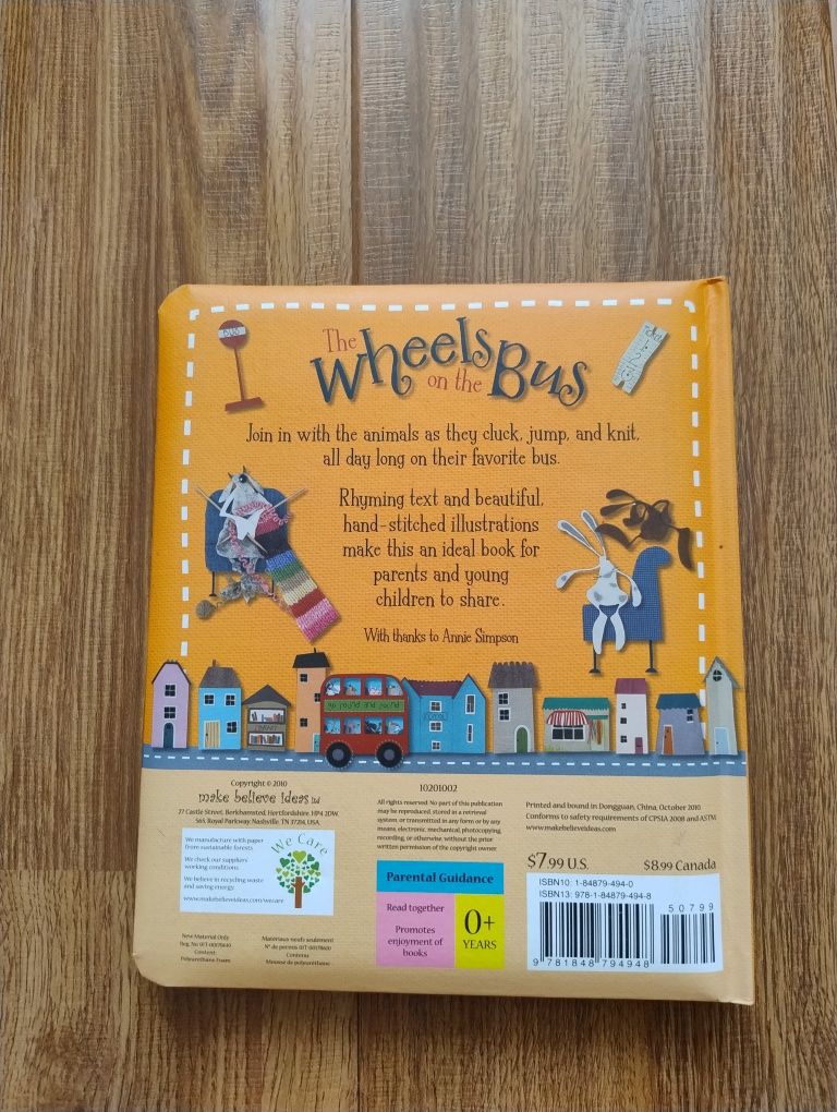 Книга англійThe wheels on the bus. Книга англійською для найменших.