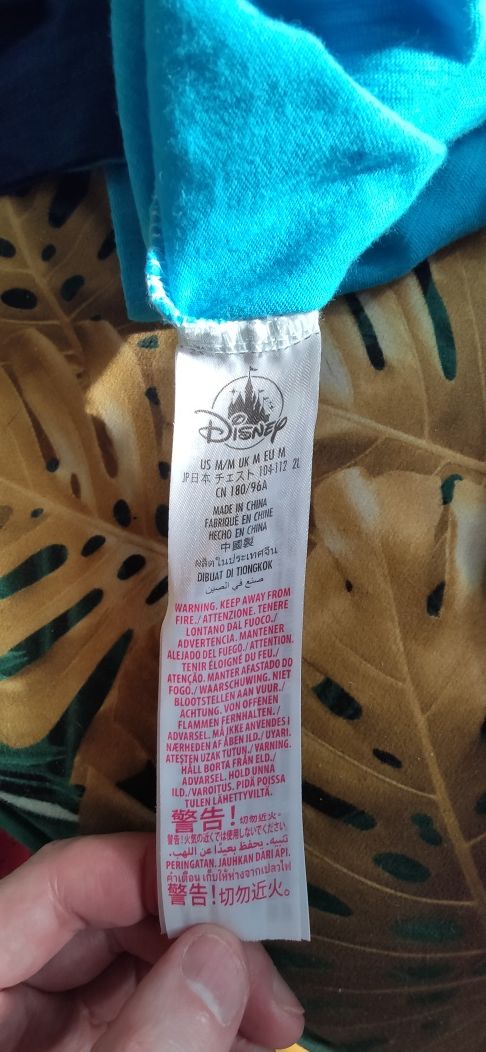 Koszulka Walt Disney World na 50 lecie Disney z bawełny 2yK tur,nieb