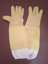 Перчатки кожаные для пчеловодства / перчатки для бджільництва