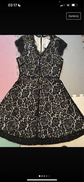 Nowa sukienka świąteczna koronkowa sylwestrowa