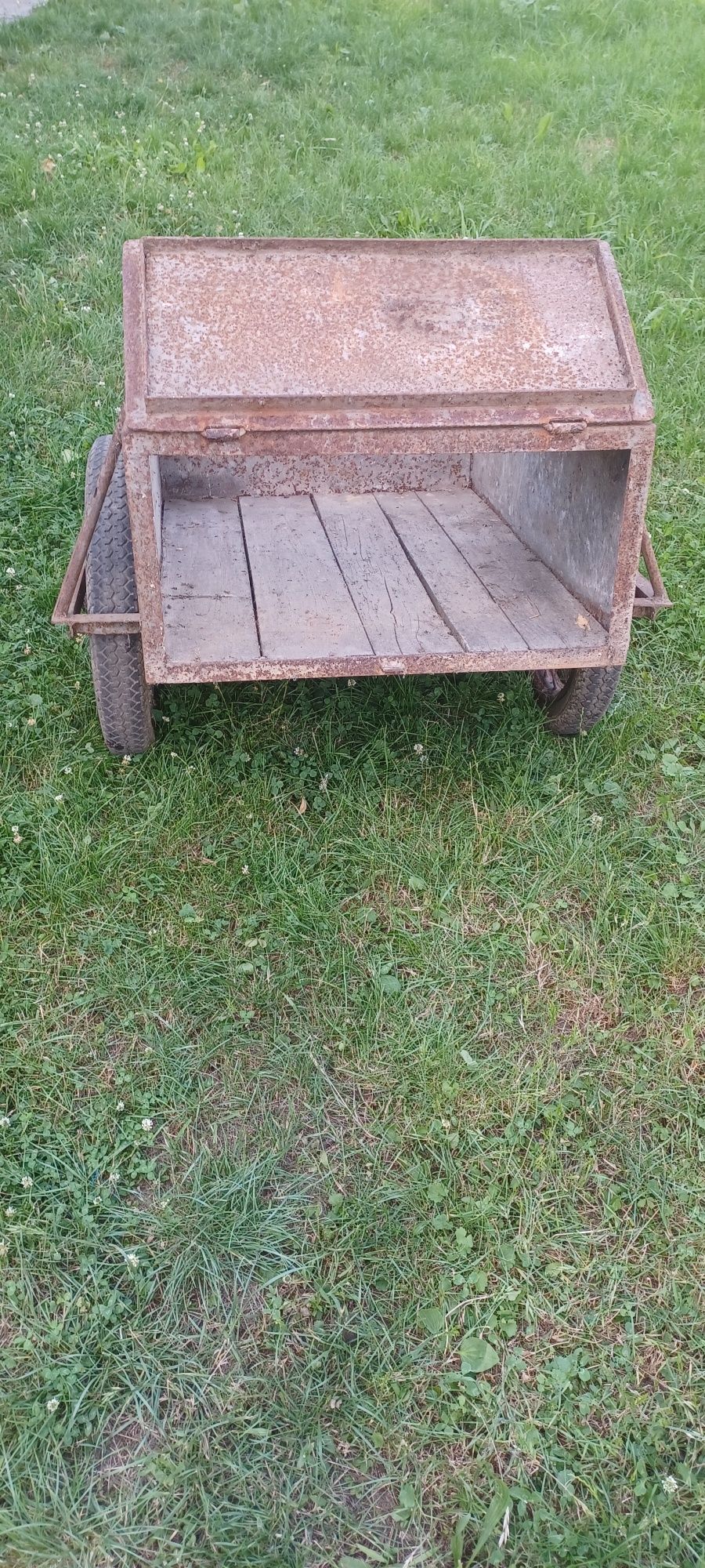 Wózek ogrodowy transportowy do rowera motoru quada