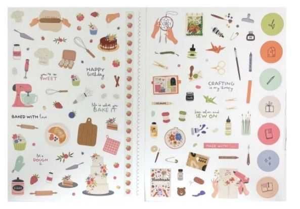 Naklejki ozdobne do scrapbooking 2 arkusze