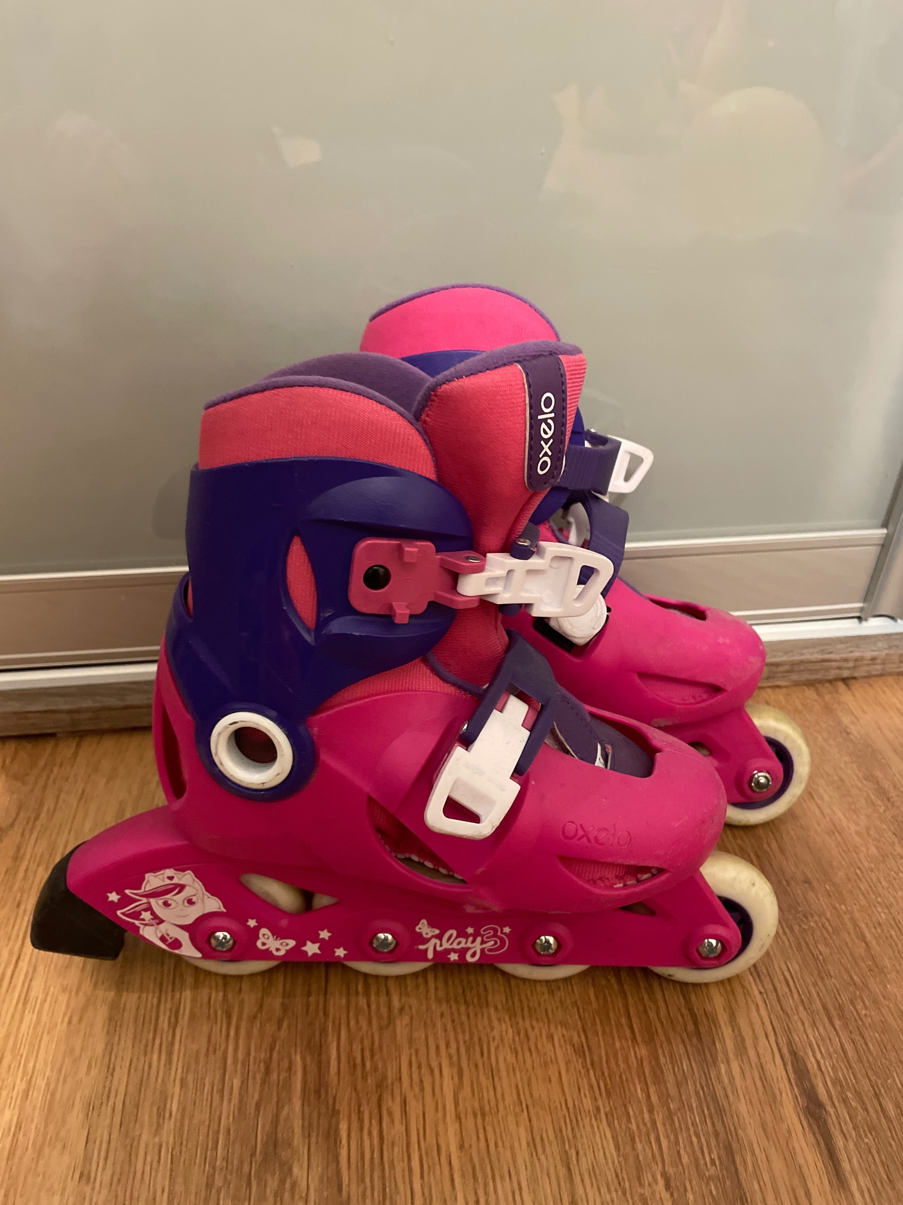 Rolki 28-30 regulowane oxelo kask xs
