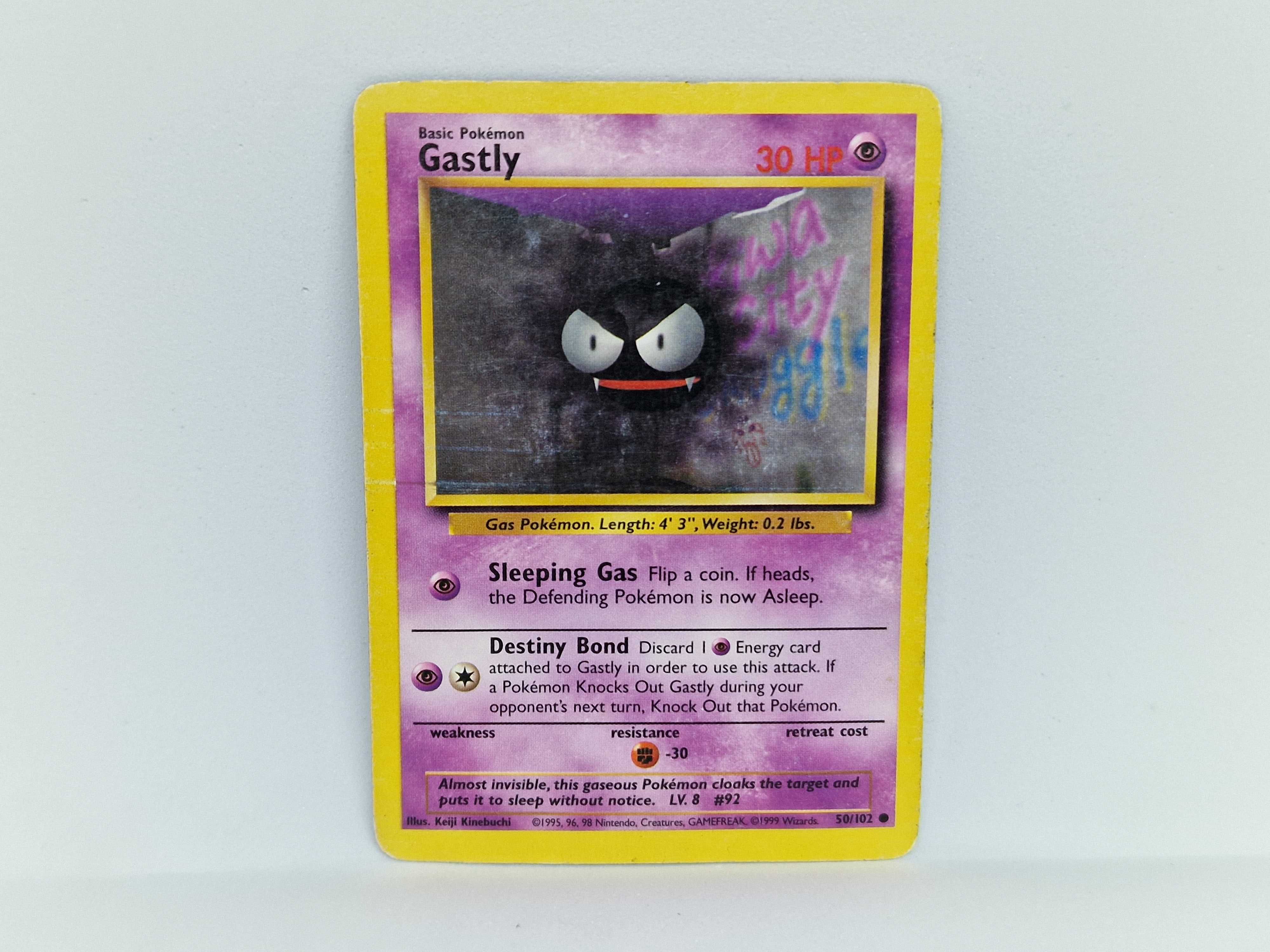 Pokemon - Karta - Gastly - base set - 50/102