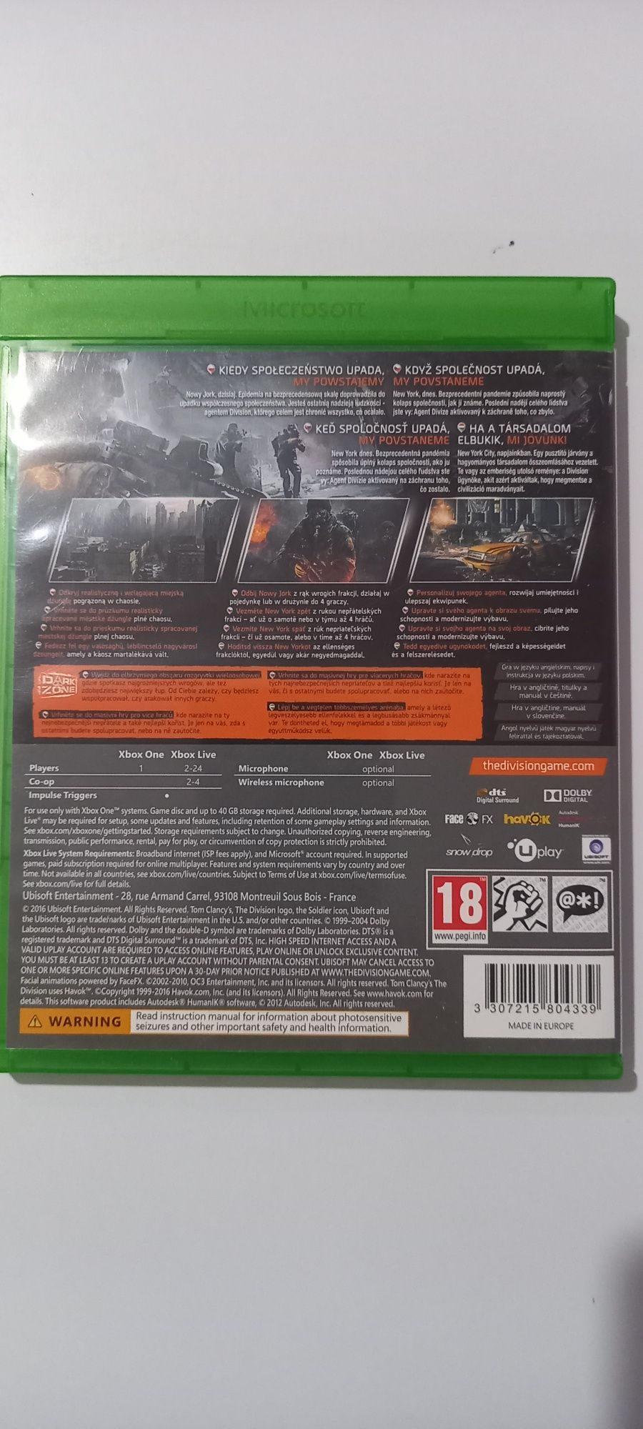 Gra Tom Clancy's The Division xbox one