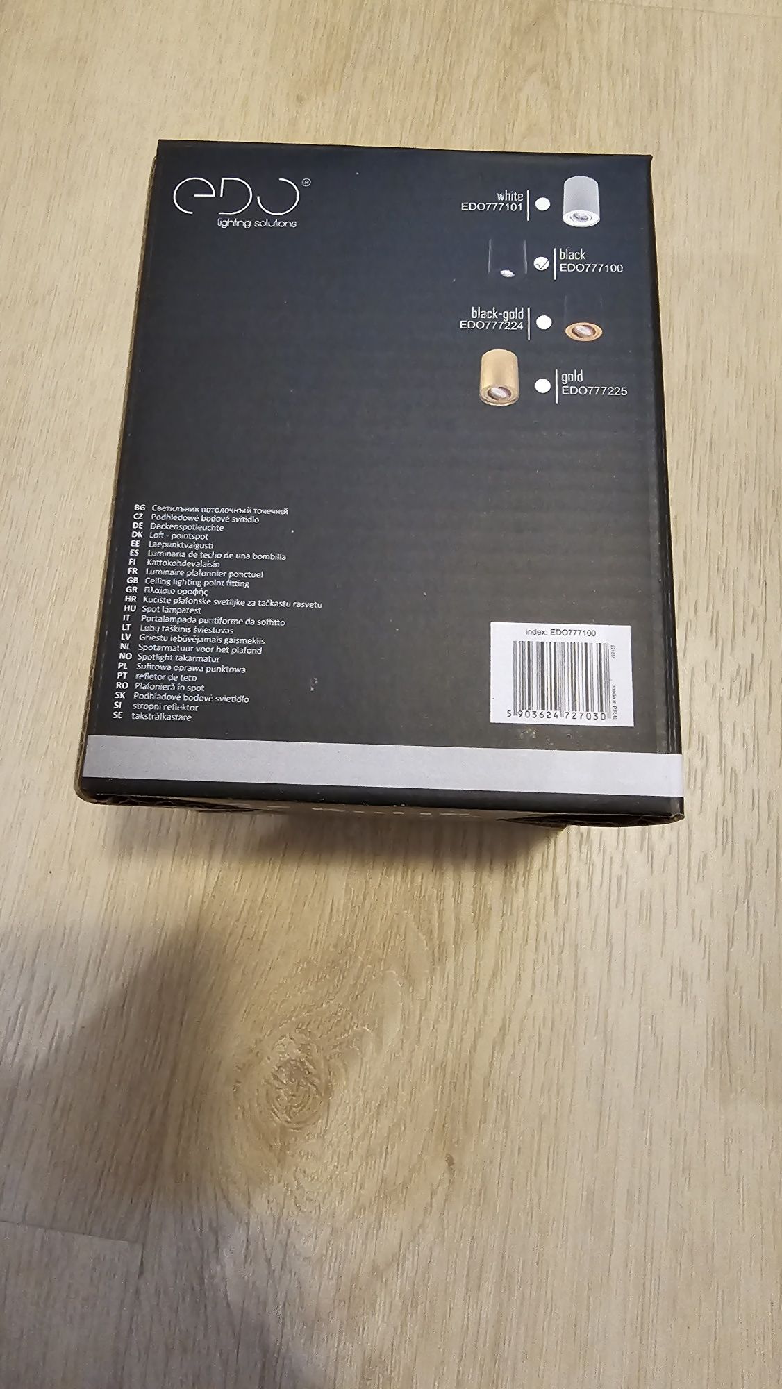 Lampa sufitowa natynkowa SKAND 1 biala