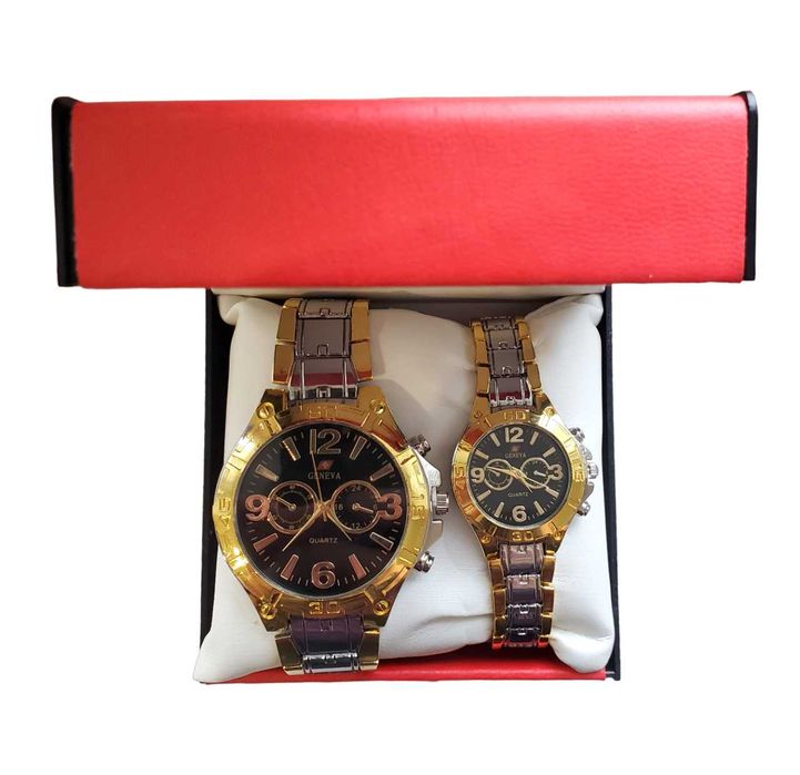 Zegarek męski i damski Geneva bransoleta, stal szlachetna NOWE