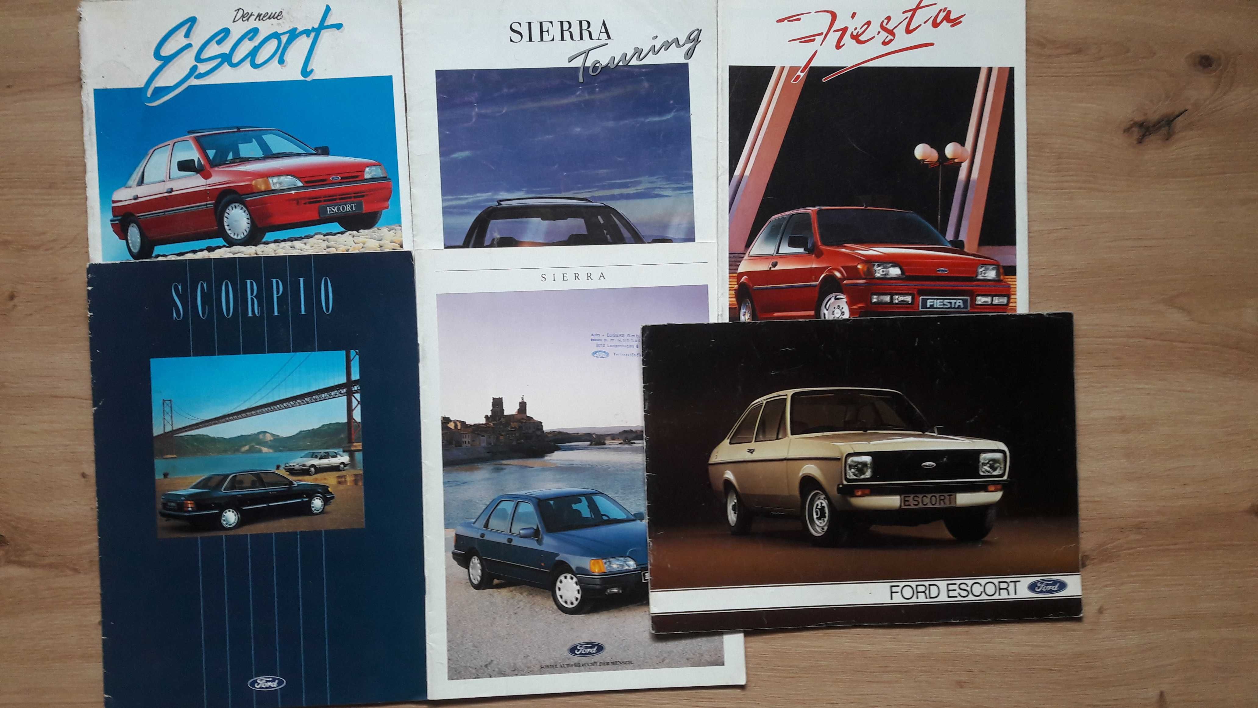 prospekt Ford Scorpio z 1990 roku 26 stron i inne modele