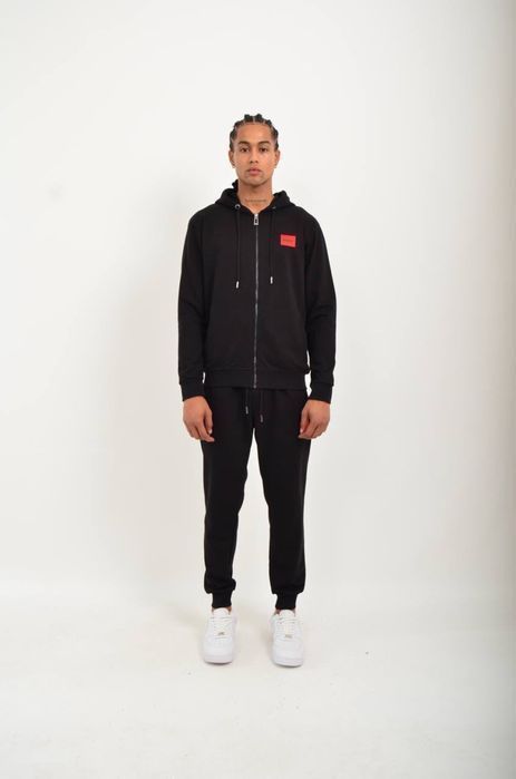 HUGO BOSS мужской спортивный костюм серый оригинал зип худи штаны