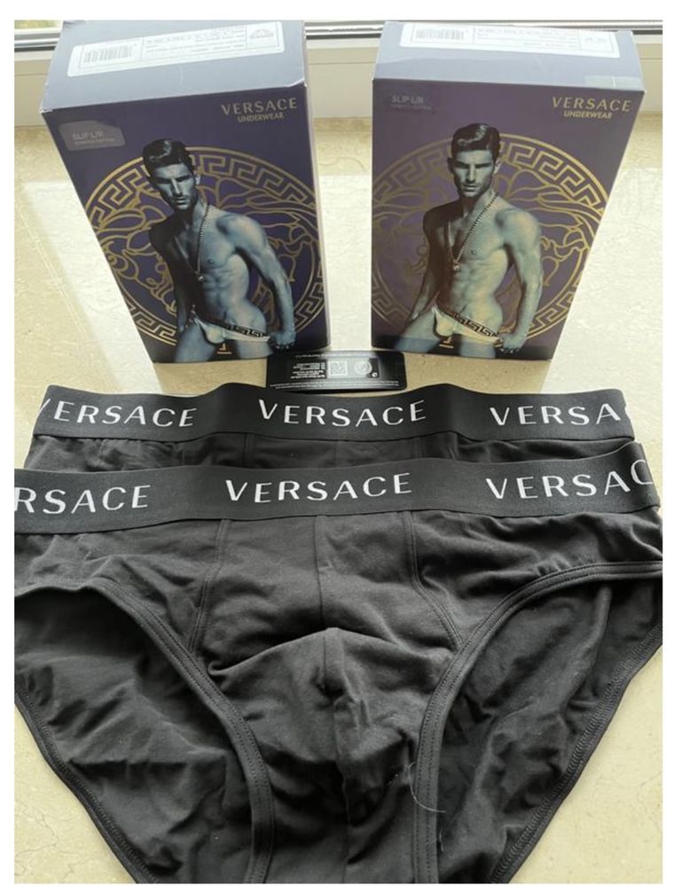 Versace мужские трусы, оригинал. L.  XL