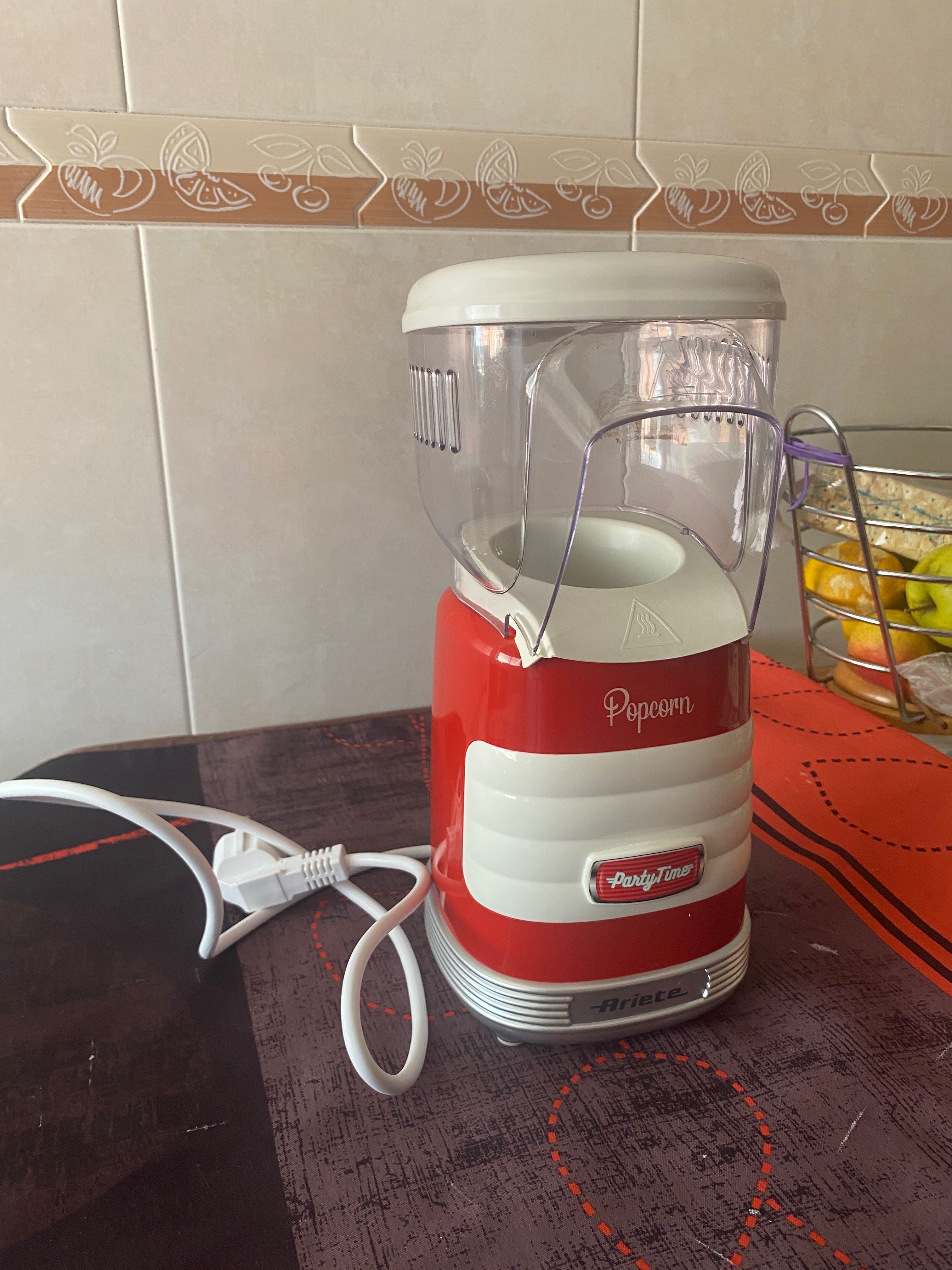 Máquina de fazer pipocas sem óleo