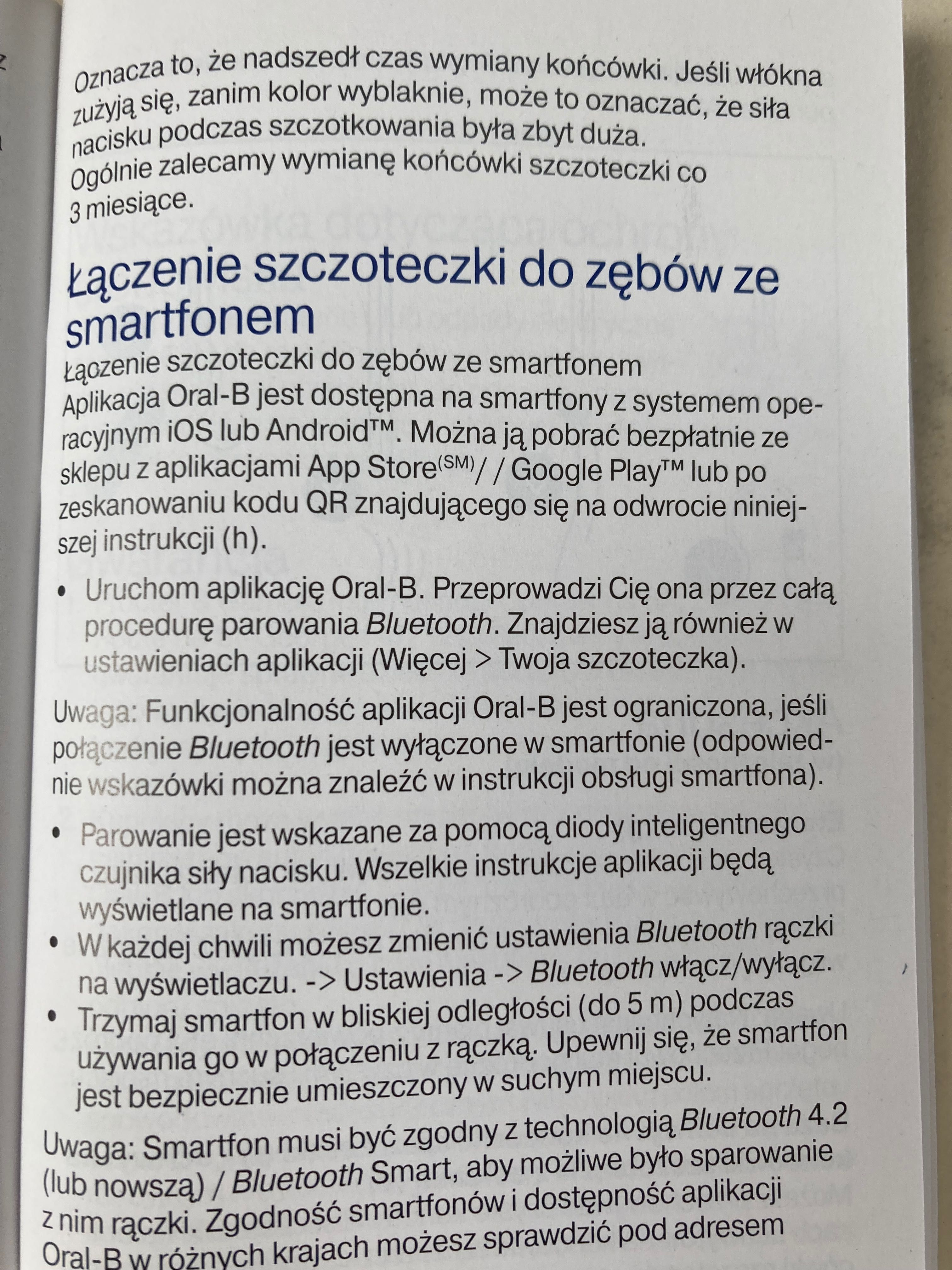 Szczoteczka soniczna Oral B