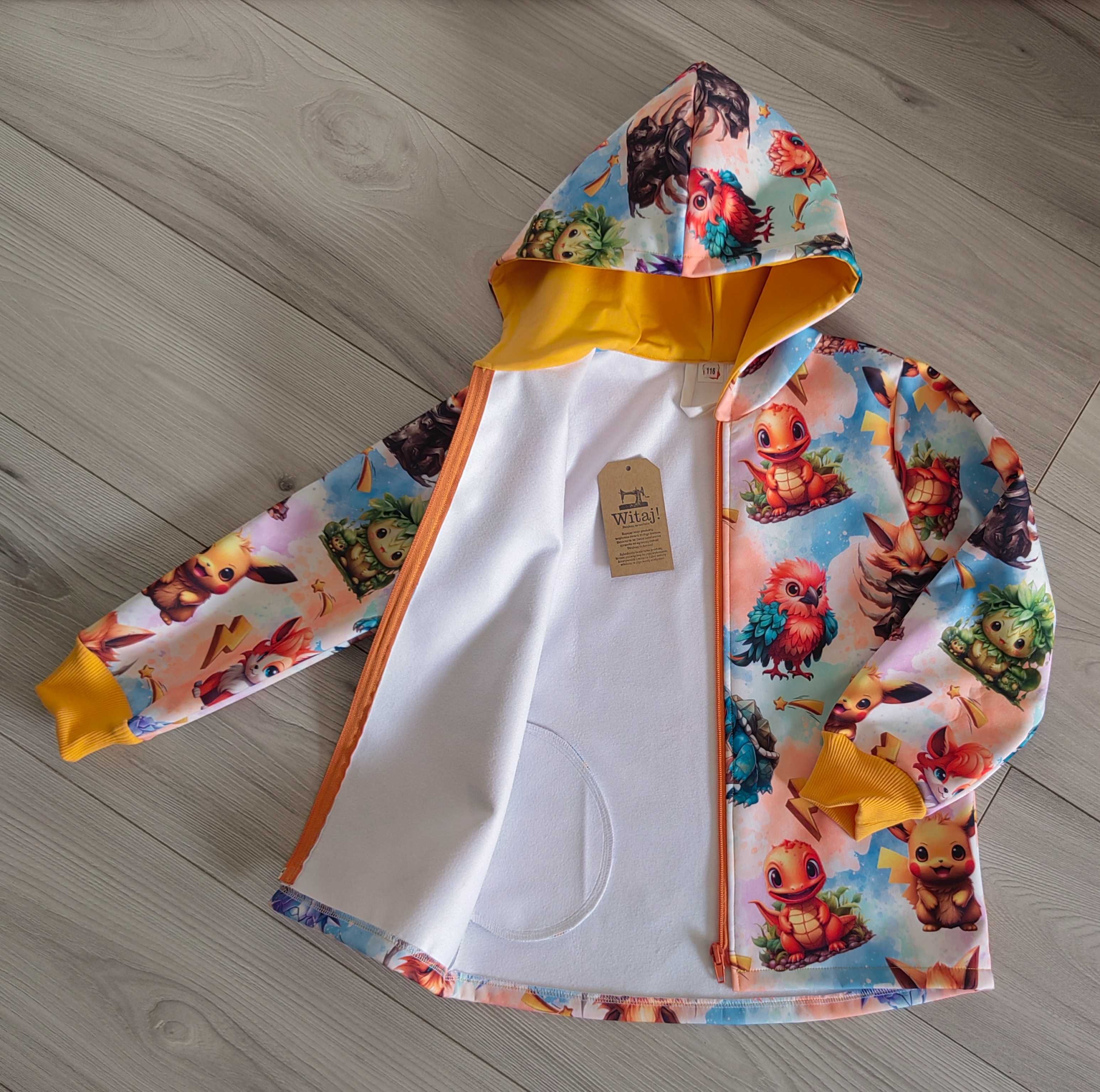 Kurtka softshell Pokemon Pikachu rozm 116