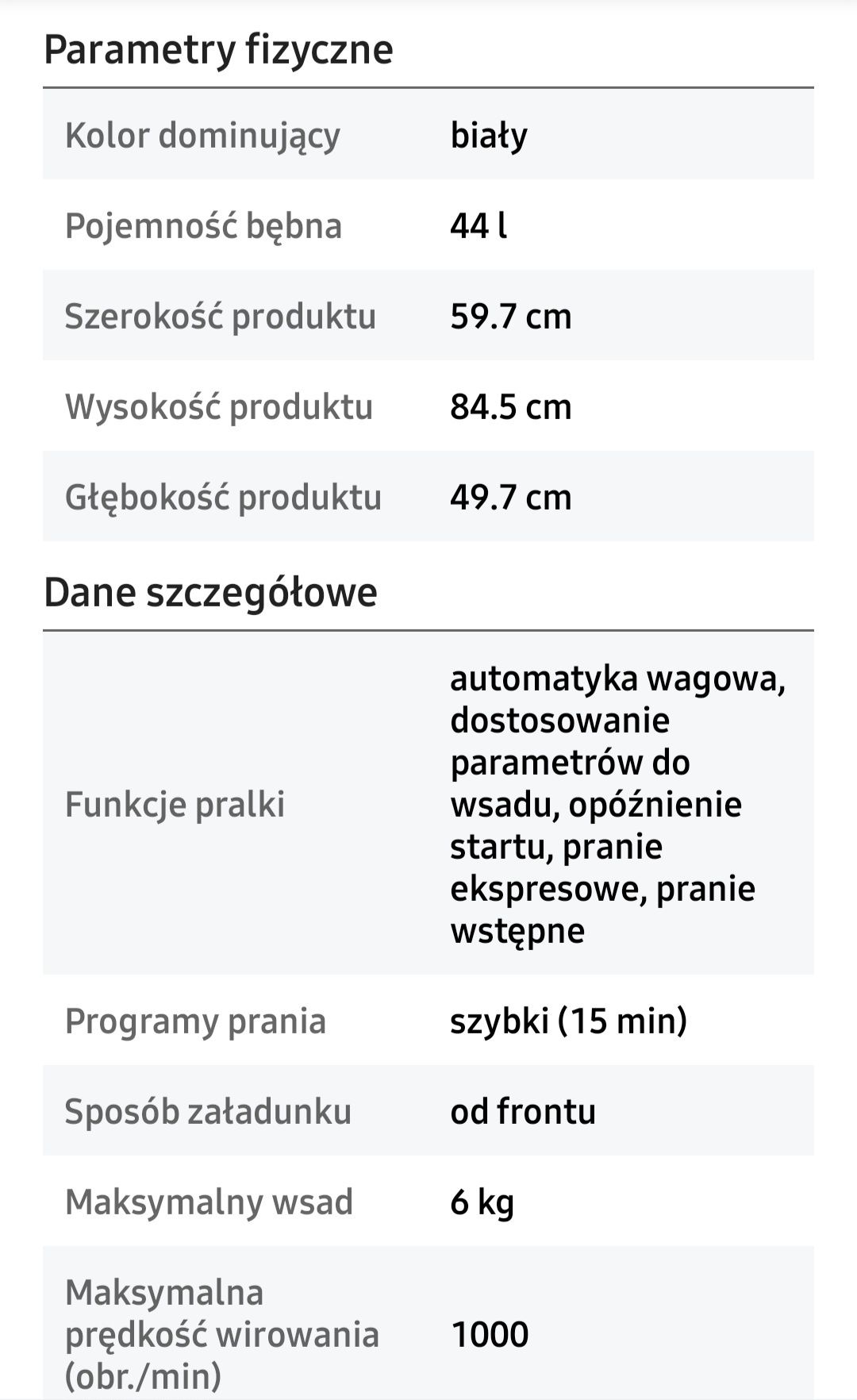 Pralka kernau KFWM I 6501 5 LAT GWARANCJI