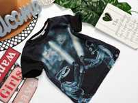 Molo - t-shirt print szkielet , miecz świetlny r 92