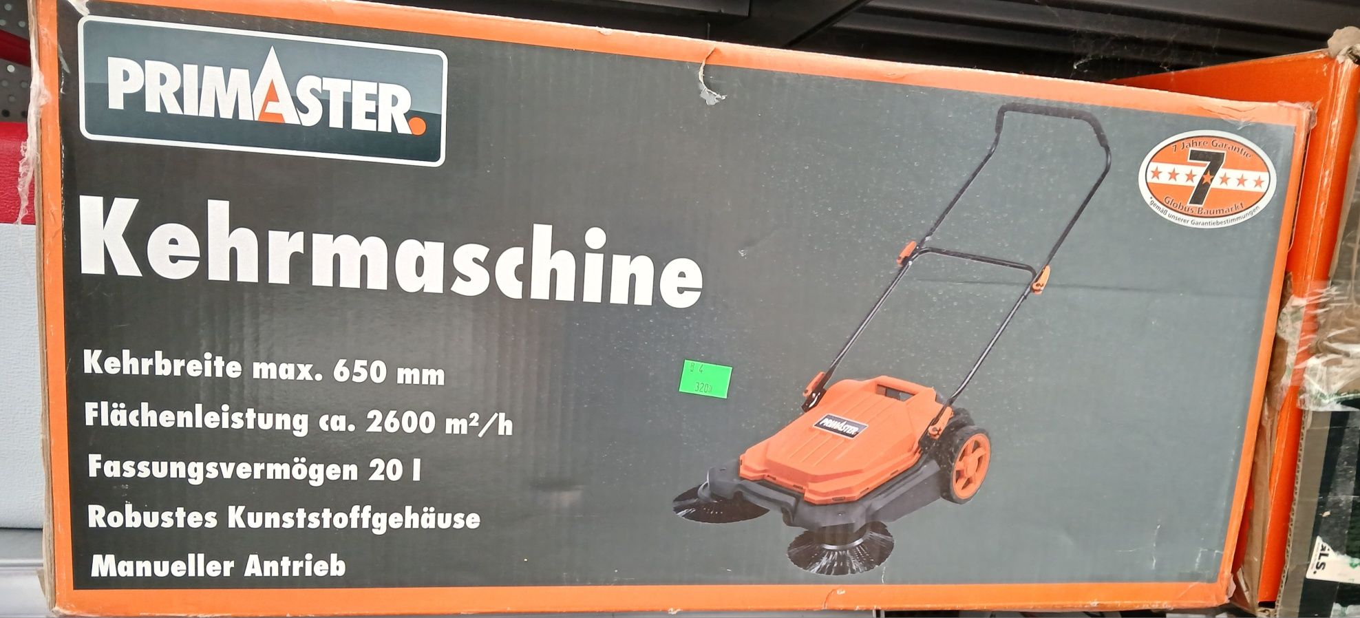 Zamiatarką do chodnika primaster