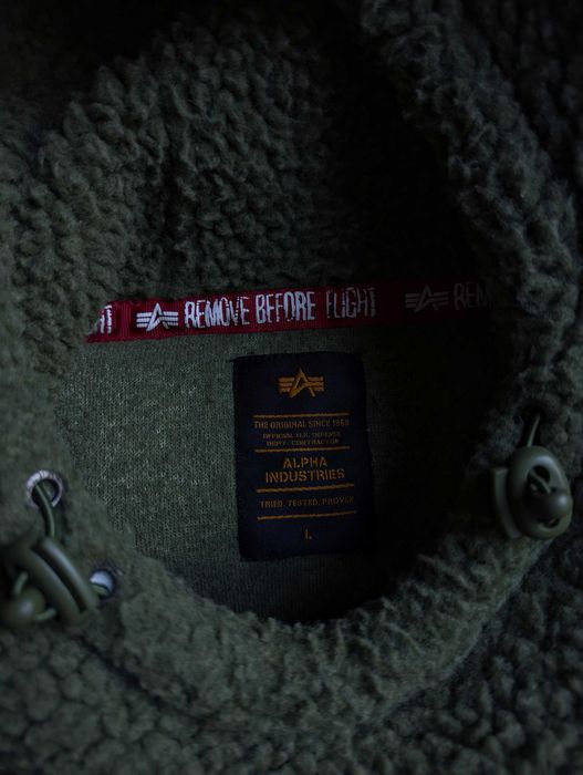 Нова кофта худи Alpha Industries USA Teddy bear