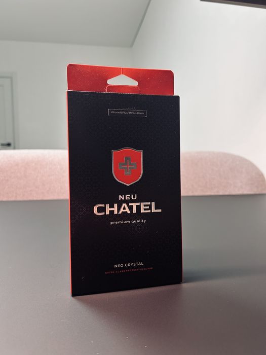 Оригінальне захисне скло +NEU Chatel iPhone 16 Plus / 15 Plus