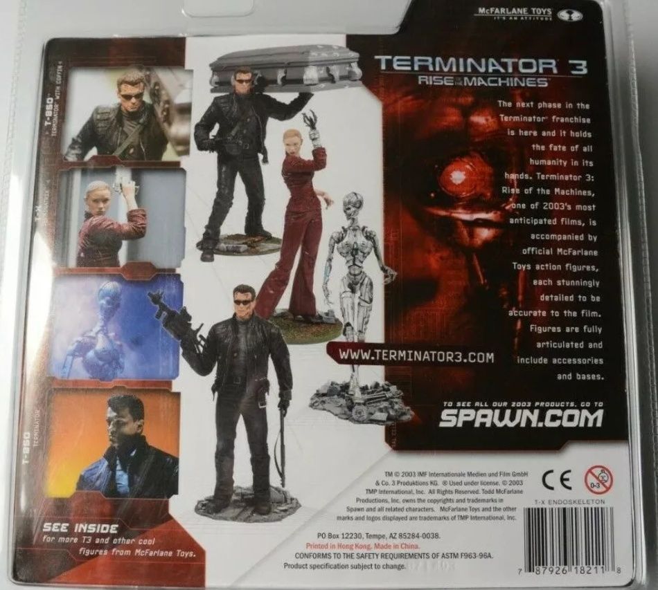 McFarlane Terminator T-X Endoskeleton T-850 Endoskeleton
T-800 End