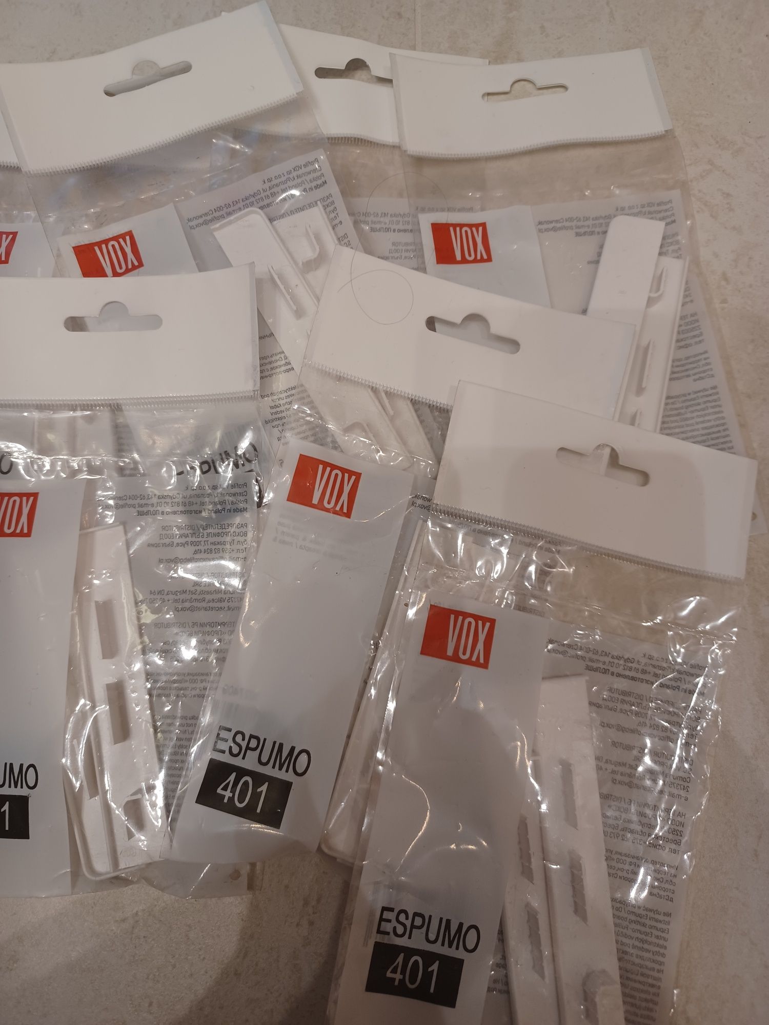 Zakończenia do listw Espumo 401 7 opakowań