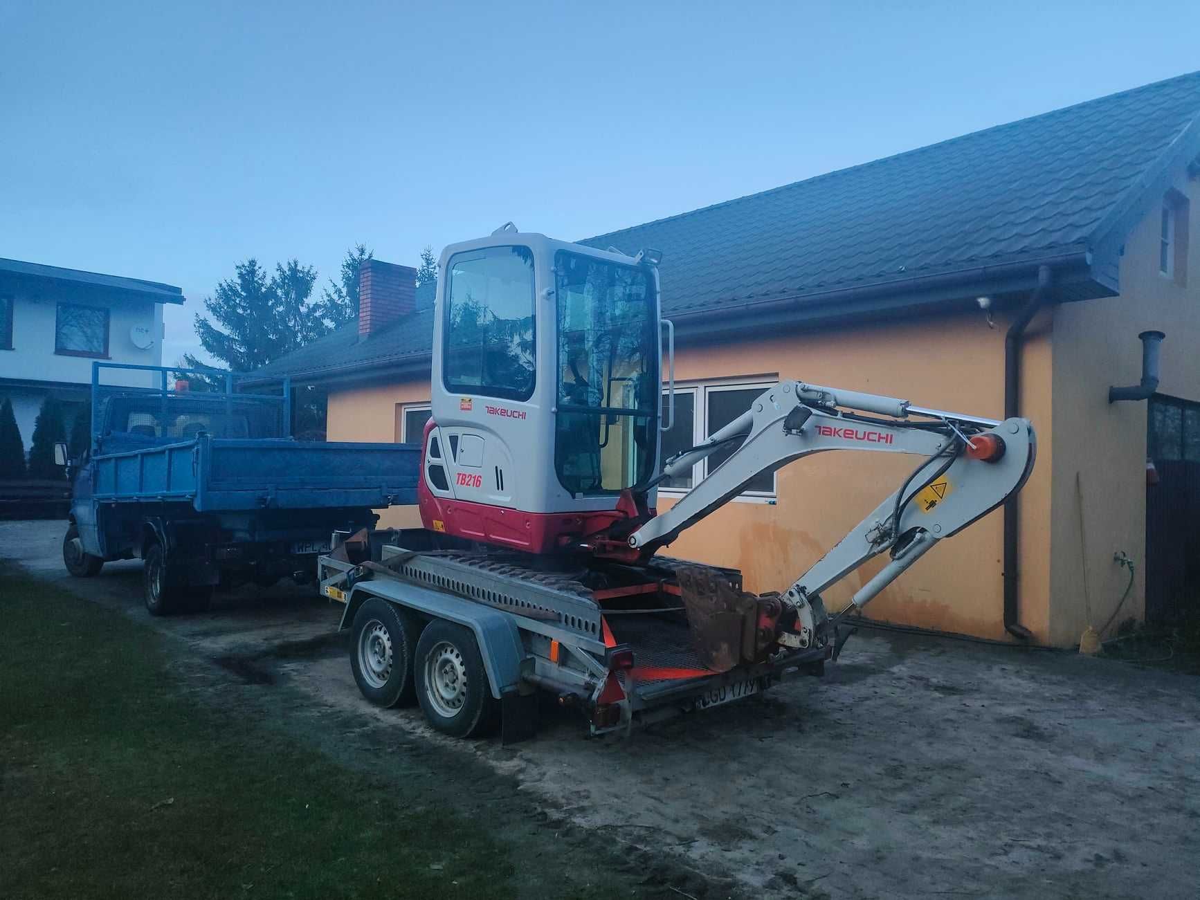 Minikoparka Takeuchi TB216  2021r.