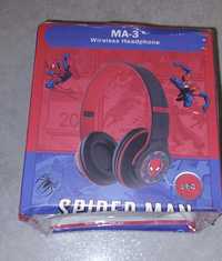 Nowe słuchawki bezprzewodowe LED Spiderman bluetooth