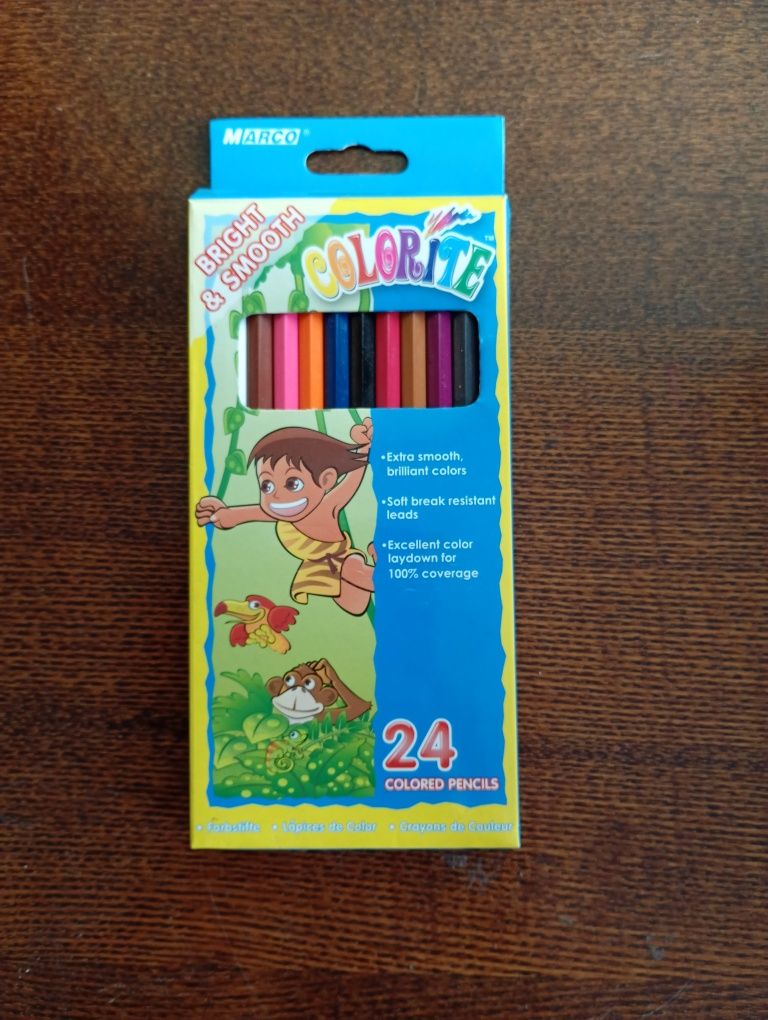 Кольорові олівці BRIGHT smooth