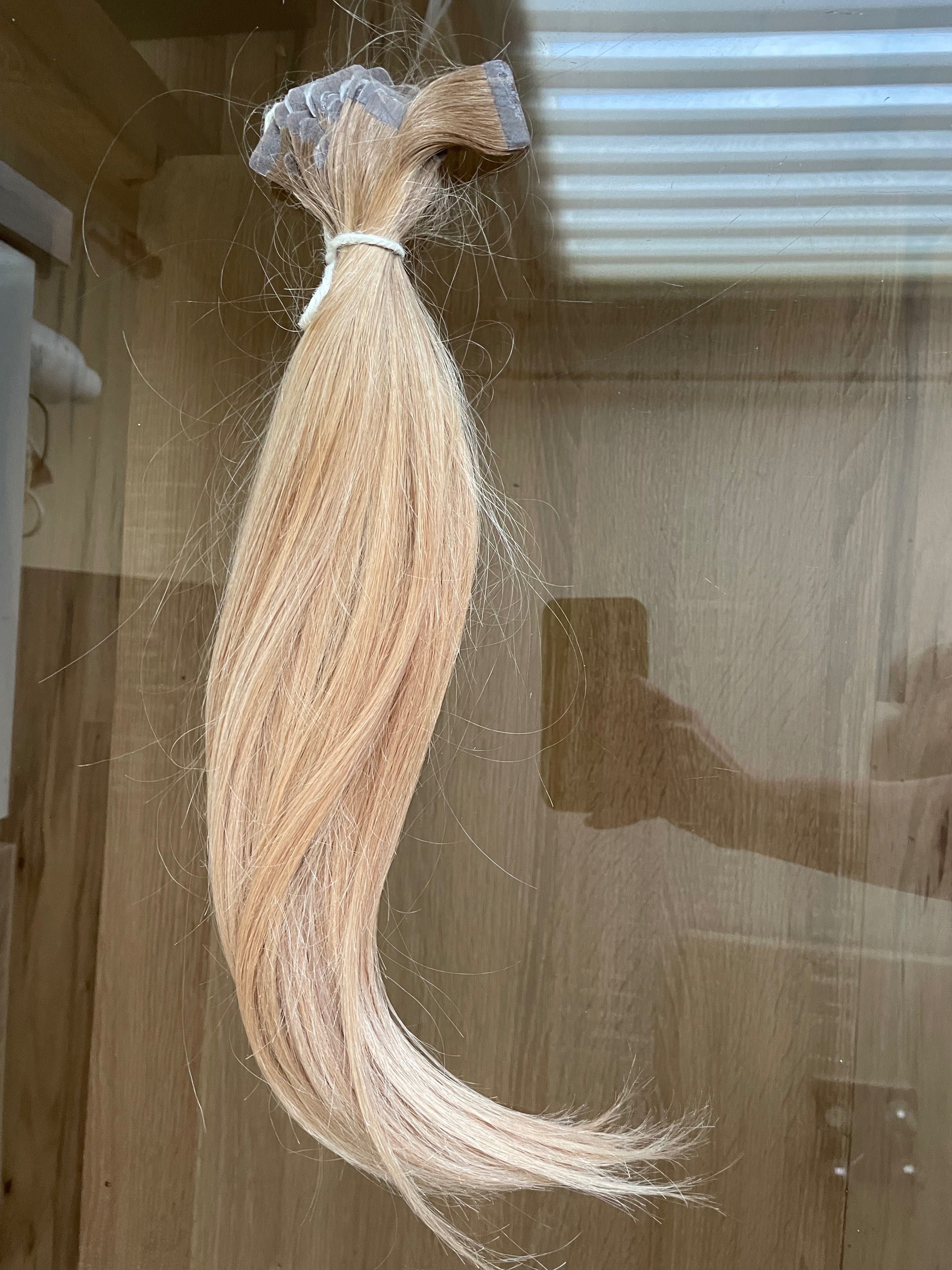 Włosy dziewicze Hair4You 42 cm 19 kanapek blond