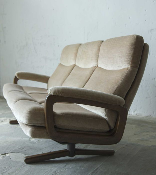 Trzyosobowa sofa vintage lata 60 70 skandynawski deign